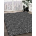 thumbnail image 3 of Ahgly Company Machine Washable Indoor Square Transitional Sonic Silver Gray Area Rugs, 3' Square, 3 of 7