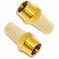 thumbnail image 1 of 2 Pack Air Pneumatic Muffler 3/8 Inch NPT Male Brass Flow Control Silencer, 1 of 7