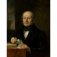 thumbnail image 2 of Aleksander Lesser 15x18 Black Ornate Wood Framed Double Matted Museum Art Print Titled - Portrait of the Artist's Father, Levy Lesser (circa 1850), 2 of 5
