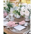 thumbnail image 2 of Pink Christmas Tree Cloth Napkins Set of 4, Winter Xmas Tree Snowflake Washable Reusable Dinner Cocktail Napkin for Kitchen Party Wedding Banquet Holiday Baby Shower Table Decor, 2 of 7