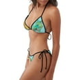 thumbnail image 2 of Balery USA Tourist Map Pijama Estampado Bikini de Dos Piezas para Mujer - Conjunto de Bikini Ajustable Sexy y Cómodo para Playa, 2 of 6