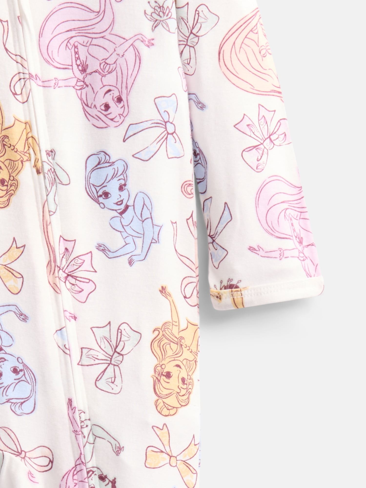 Disney Princess Baby Girls Sleep & Play Footed Pajamas, One Piece, Sizes NB-6/9M