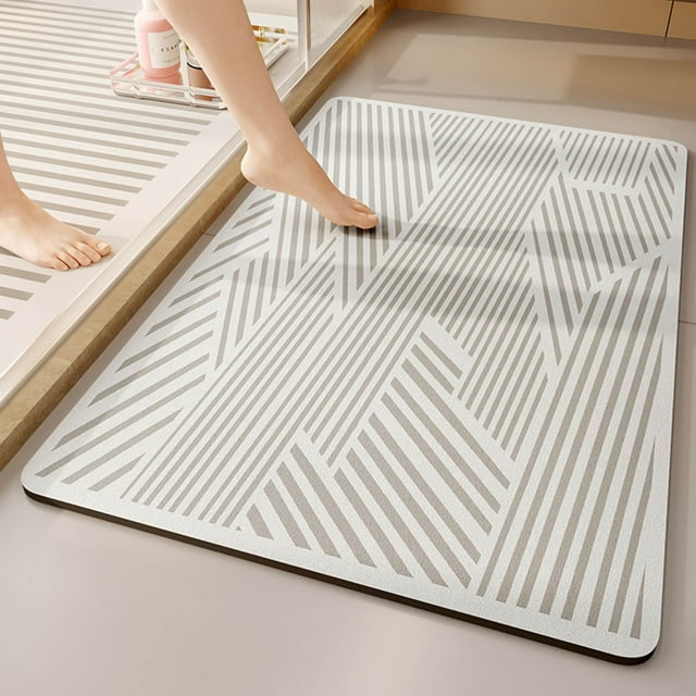 Dvkptbk Tapis de Bain Antidérapant pour Entrée de Salle de Bain, Absorption d'Eau pour Entrée de Salle de Bain, Tapis pour Entrée de Salle de Bain, Tapis de Toilette Tapis de Salle de Bain en Liquidation