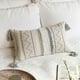 thumbnail image 1 of Funda de cojín lumbar decorativa BlissBlush Grey 30 x 50 cm, 1 of 6