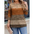 thumbnail image 5 of Weardear Plus Size Tops for Women 3/4 Sleeve Henley Button Down Neck Tunic Top Dressy Casual Blouses, 5 of 5