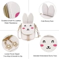 thumbnail image 2 of Carteras para niñas lindas Carteras con orejas de conejo de cuero de PU Bolsos de moda para niños, bolsos de hombro, bolsos de hombro para niños pequeños con lazos para niños Vhermosa WMZL-601-1, 2 of 4