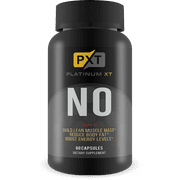 Platinum XT N.O. - Nitric Oxide Supplement - Premium Muscle Building Nitric Oxide Booster with L-Arginine - Boost Energy, Stamina, Endurance, and Strength - Pre Workout - 60 Capsules