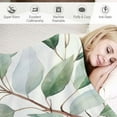thumbnail image 3 of Creowell Throw Blankets Watercolor Rustic Eucalyptus Soft Cozy  Throw Blanket Green Leaf Watercolor Blanket  for Couch Sofa Bed for Adults Kids Boys Teens Gift Gift Idea, 3 of 6