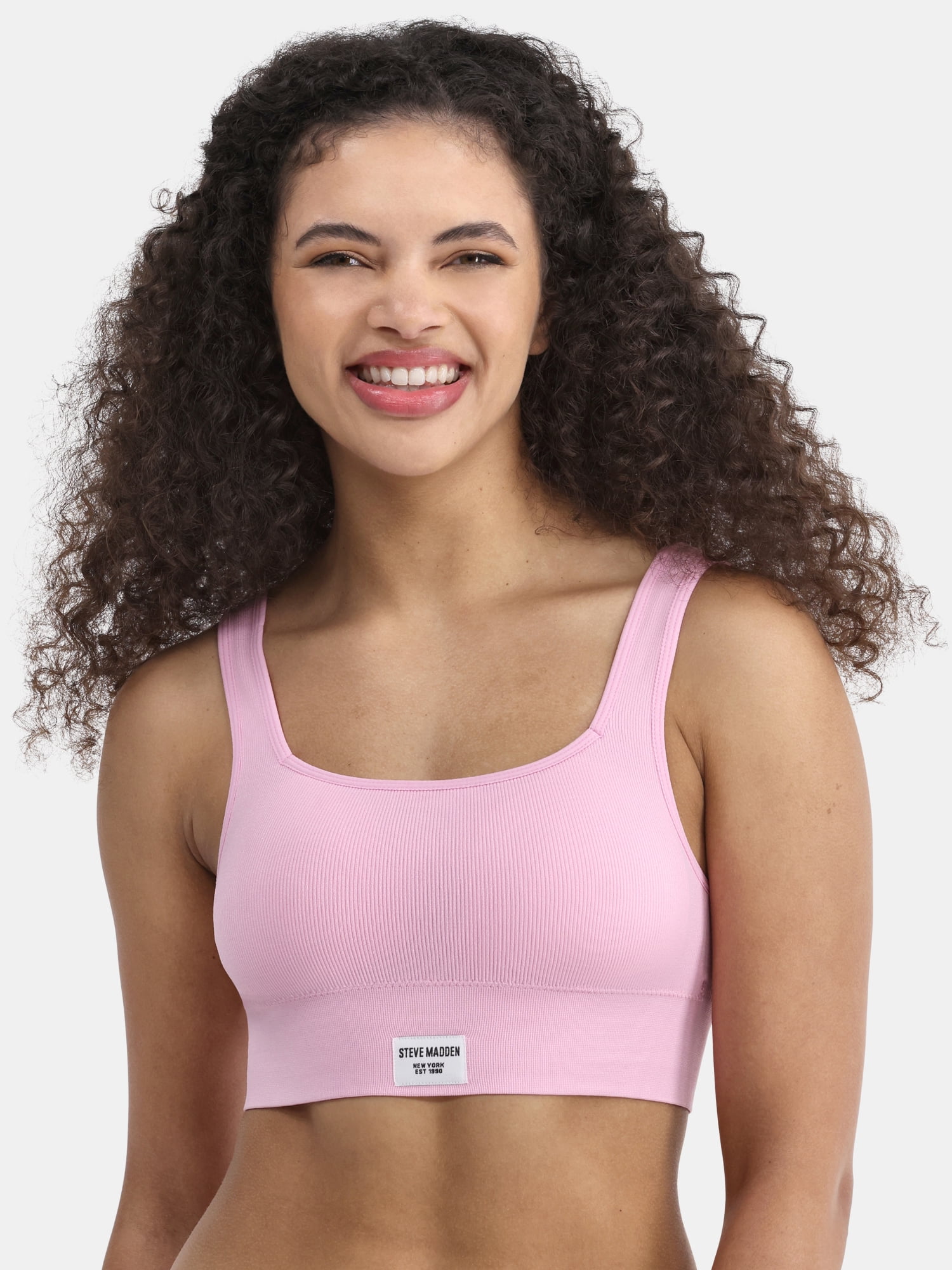 Steve Madden Women's Seamless Longline Comfort Bra, 2-Pack, Sizes S-XL