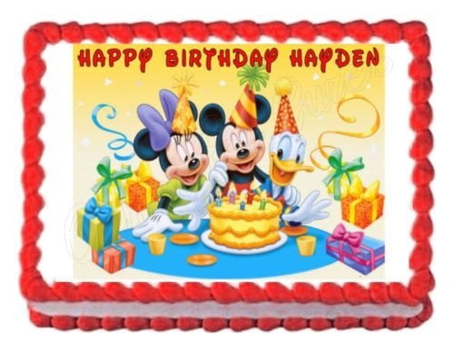 Disney Planes Edible Birthday Cake Image Topper 1/4 Sheet Icing Frosting 