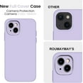 thumbnail image 2 of YWC-Case for iPhone 12 Pro Max, Liquid Silicone Shockproof Upgraded [Camera Cover], with Soft Fine Smooth Microfibre Lining Anti-Scratch, Full Body Phone Case for iPhone 12 Pro Max Cover Purple, 2 of 4