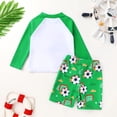 thumbnail image 4 of Younger Tree Toddler Baby Boys Swimsuits Trunk Rashguard Long Sleeve Top Shorts Two Pieces Bathing Suit Swimwear Outfit for 6-7T, 4 of 9