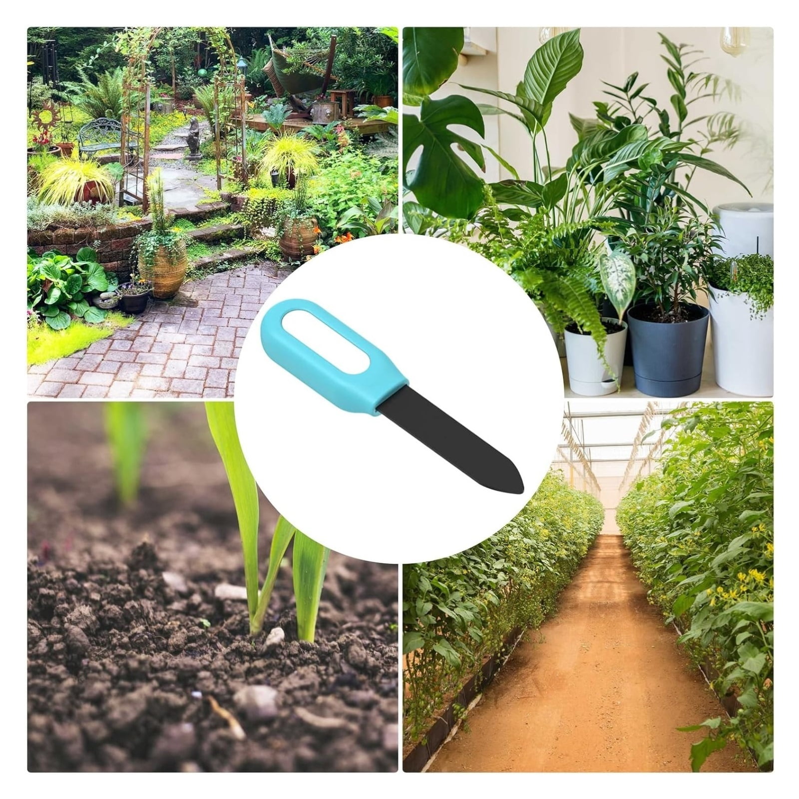 Smart Soil Tester Bluetooth Humidity Temperature Moisture Sensor Real for Plant Garden
