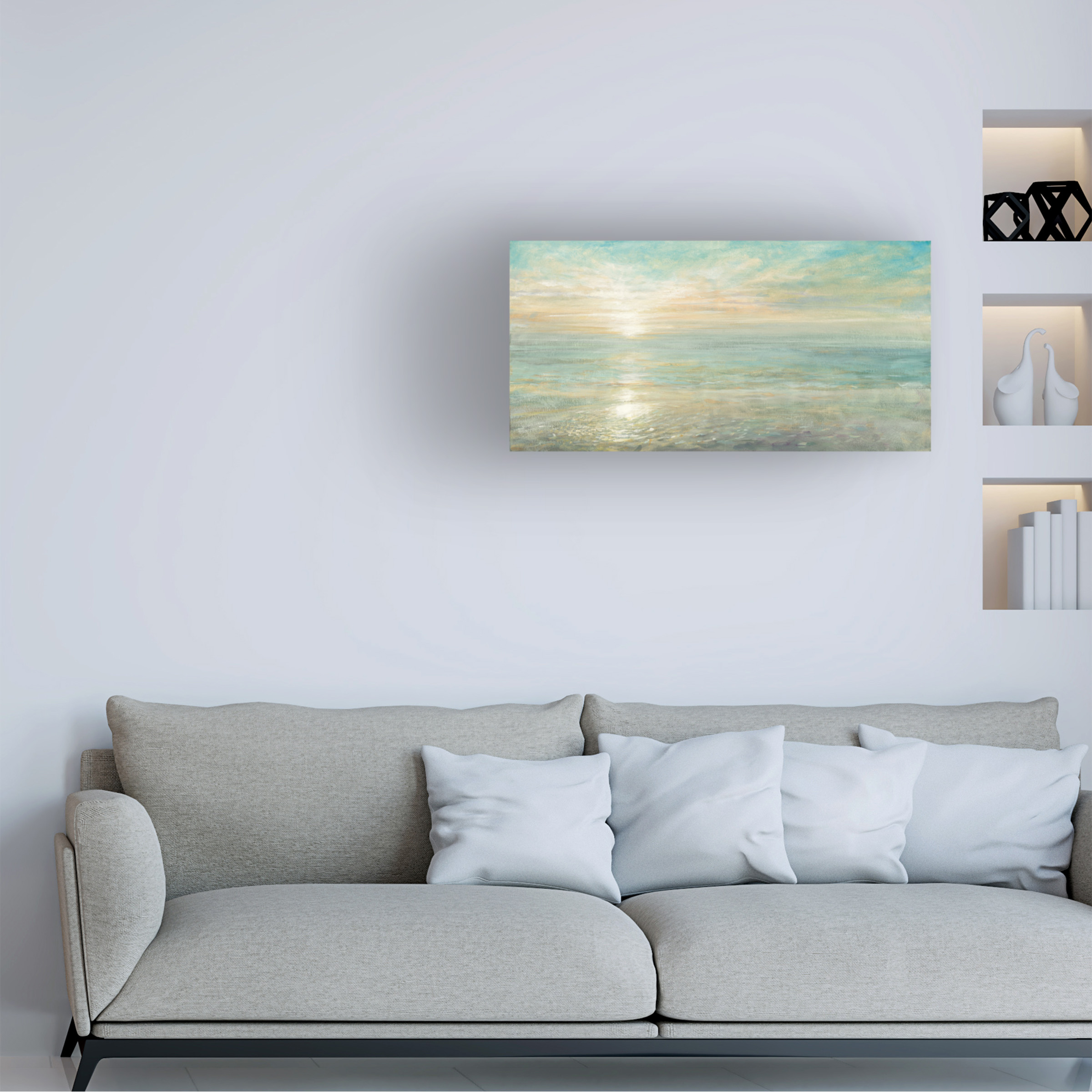 Trademark Fine Art 'Sunrise Painting' Canvas Art by Danhui Nai