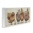 thumbnail image 4 of Stupell Industries Brown Hens and Chick Animals & Insects Painting White Framed Art Print Wall Art, 24 x 10, 4 of 10