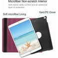 thumbnail image 4 of 360° Swivel Rotating Case for Apple iPad Pro 13 inch 2024 Multi-Angle Viewing Stand, PU Leather Cover, Auto Wake Up with Protective Elastic Strap - Purple, 4 of 4