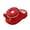 Red, variant on Donut Slippers for Women, Cute Dessert Shaped Fuzzy House Shoes, Soft Plush Closed Toe Footwear for Lounging, Sweet Gift, Multiple Colors
