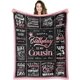 thumbnail image 1 of LHSHID Birthday Gifts for Cousin Happy Birthday Cousin Gifts Blanket Cousin's Birthday Gift Ideas Unique Birthday Gifts for Cousin Cousin Bday Gift Throw Blanket 60"x80", 1 of 6