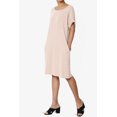 thumbnail image 3 of Robe T-Shirt Midi Longueur Genou à Manches Courtes Ajustée pour Femmes, 3 of 6