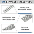 thumbnail image 3 of Uxcell 4Pcs 316 Stainless Steel Round Rod 3/16" Dia 19.7" Length Metal Solid Shaft Rods Corrosion Resistant Round Steel Bars Stock for Industrial DIY Project, 4.8mm x 500mm, Silver, 3 of 6