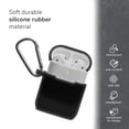 thumbnail image 2 of Janrevotw Airpods Case, Hard Shell Shockproof Earbud Protector With Keychain Kit For Apple Airpods 1 & 2 (Black), 2 of 6