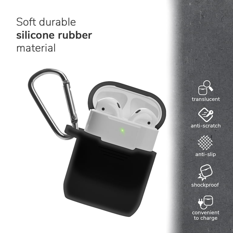 GMYLE AirPods Case [Front LED Visible], Silicone Protective