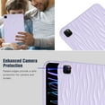 thumbnail image 7 of Case for iPad Pro 11" 2024 M4 5th Geneartion A2836/A2837/A3006, Luxury Slim Fit TPU Back Protective Shock-Absorption Corner Protection Lightweight Soft Cover for iPad Pro 11" 2024, Purple, 7 of 7