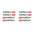 thumbnail image 2 of Wisewang 4Pcs Car Door Handle Sticker Decal 3D Auto Stickers Wrap Decor Letters Pattern Black 2Set, 2 of 6