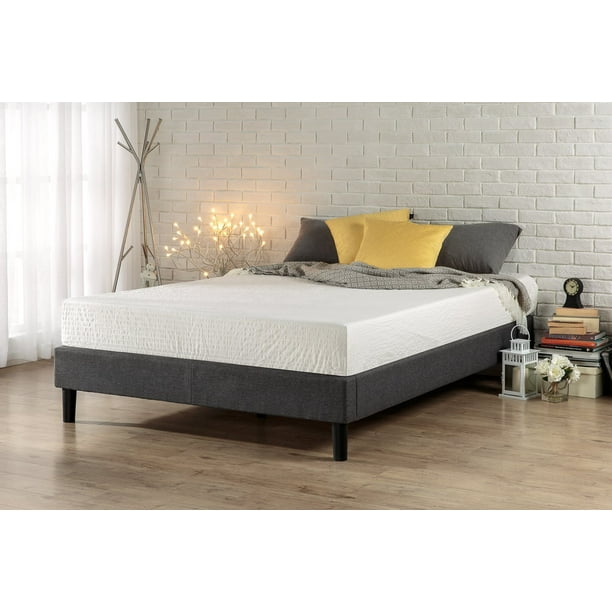 Zinus Curtis Upholstered Platform Bed Frame / Mattress ...