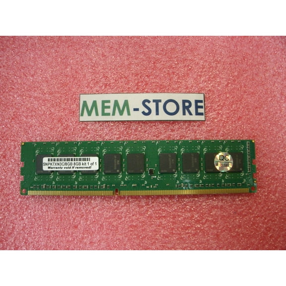 SNPKTXN3C/8G 8GB DDR3 RAM Memory PC3L-10600 UDIMM ECC Dell PowerEdge C5220 R210 II T110 (3rd Party)