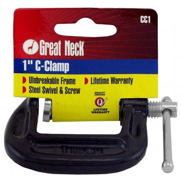 Great Neck Saw 1in. Adjustable C Clamps CC1