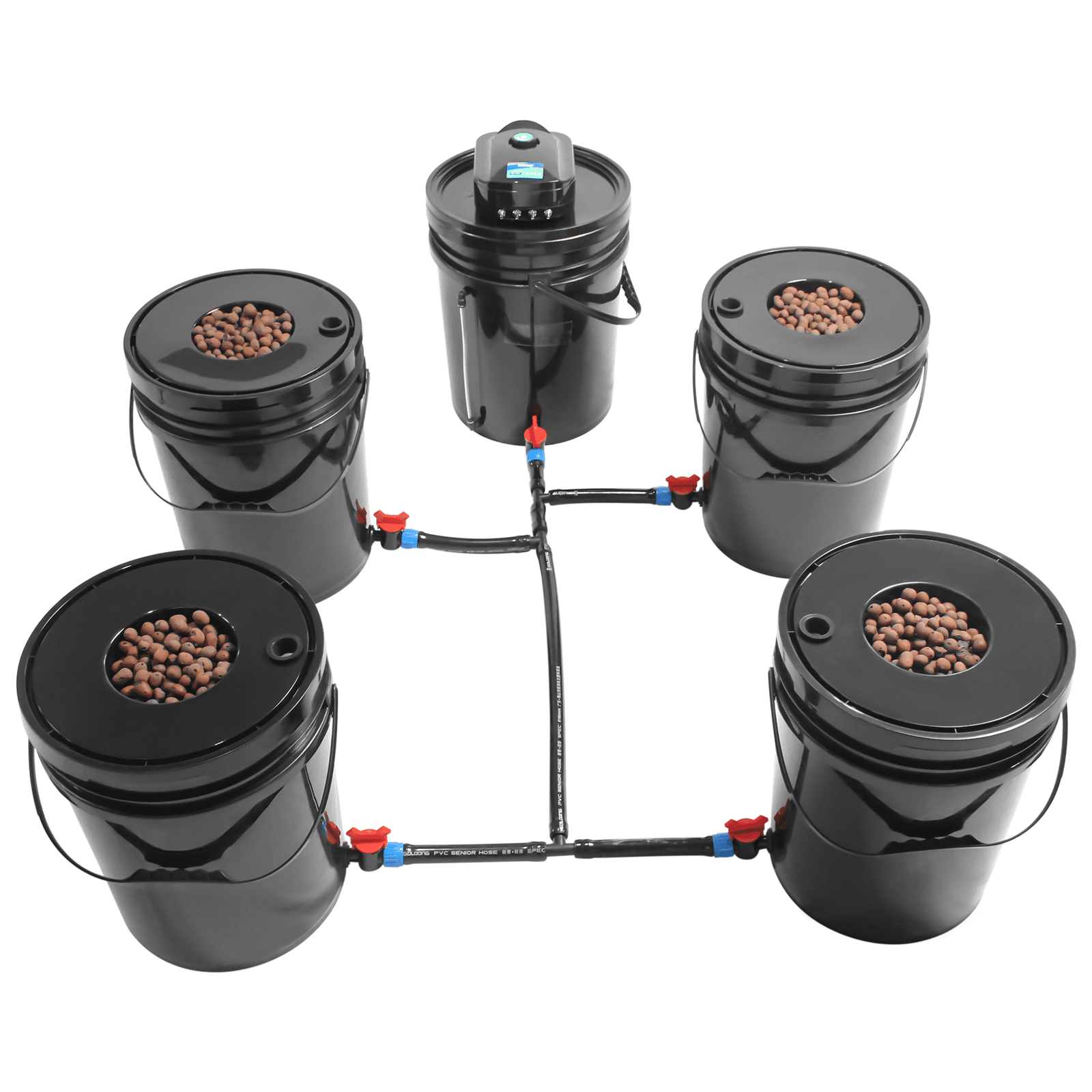 Hydroponics Grow System Kit 5 Bucket 5.28 Gallon Herb Garden Kit Indoor/outdoor