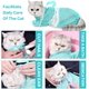thumbnail image 5 of Red de lavado desmontable y ajustable para gatos grandes y pequeños, multifuncional, transpirable, resistente a mordeduras, resistente a arañazos, para limpiar orejas (azul lago) ER, 5 of 5