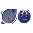 thumbnail image 6 of EHJRE Delicate Bow Round Necklace Pendant Box Jewelry Display Packing Collection Blue, 6 of 9