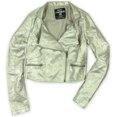 thumbnail image 1 of Ecko Unltd. Chaqueta de moto para mujer P/u Cropped Jkt Metallic, Metálica, Mediana Ecko Unltd. Chaqueta de moto, 1 of 1