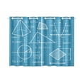 thumbnail image 3 of MKHERT Mathematics Window Curtain Kitchen Curtains Window Treatments 26x39 inch,Set of 2, 3 of 3