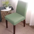 thumbnail image 3 of Sage Green Dining Chair Cover Set of 4,Stretch Chair Protectors Slipcover,Spandex Kitchen Chair Seat Back Cushion Slip Cover for Dining Room,Party,Hotel Abstract Gradient Minimalist Ombre Modern, 3 of 6