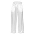 thumbnail image 4 of Simua Women's Spring Autumn Cotton Linen Wide Leg Pants Elastic Waist Versatile Casual Ankle-Length Comfortable Women's Trousers, 4 of 6