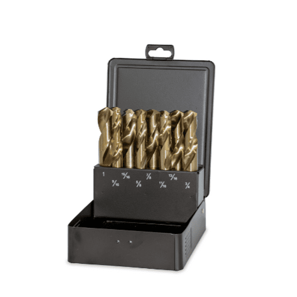 Ameta 35-0002 8-PC 1/2" Hex Shank Drill Bit Set, 9/16" - 13/16" - 5/8" - 7/8" - 11/16" - 15/16" - 3/4" - 1"