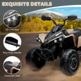 thumbnail image 2 of M optimized Kids Ride on ATV, 12V Ride on Toy 4 Wheeler Quad Electric Vehicle, w/LED Lights, Spring Suspension, Music, USB, Treaded Tires, for 3-6 Years, 2 of 7
