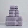 thumbnail image 2 of Modern Threads Luxury Cotton 6-Piece Quick Dry Towel Set, Lilac Marble, 2 of 4