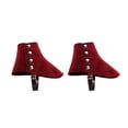 thumbnail image 2 of Gangster Spats - Fundas para zapatos Steam para calzado medieval para adultos Rojo, 2 of 8