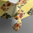 thumbnail image 4 of Yellow White Checker Sunflower Pattern Rectangle Tablecloth 60"x102",Waterproof Polyester Rectangle Table Cloth, Wipeable Spillproof Polyester Tablecloth for Dining, Camping, Indoor and Outdoor, 4 of 6