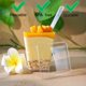 thumbnail image 3 of Vasos para postres Toowood de 100 piezas, 160 ml, transparentes con tapas y cucharas, 3 of 6
