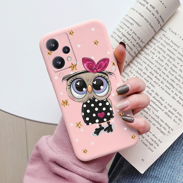 Case For Realme 9 4G 9 Pro Plus Cute Heart Flower Back Cover Soft Silicone Matte Protective Funda For OPPO Realme 9 Pro+ Bags
