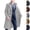 Gray, variant on Men's Classic Fit Double Breasted Trench Coat Windproof Dress Overcoat Long Duster Jacket for Business Casual Formal Daily Wear Fall Winter, Navy, XXL