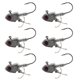 thumbnail image 2 of Anzuelos de pesca, 6 piezas de cabezas plomadas, anzuelos de cebo de pesca, plomadas de pesca, tecnología innovadora, 2 of 8