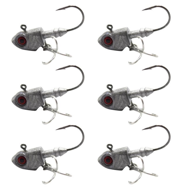 Jig Heads, 6 Piezas Jig Heads Pesca Anzuelos de Pesca Plantillas de Pesca Mejores en su Clase