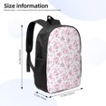 thumbnail image 2 of Salouo Rose Flowers Print Travel Laptop Backpack,17Inch Casual Bag with Side Pockets for Men & Women Stylish Daypack for Weekender/Business/Hiking-One Size, 2 of 6