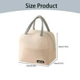 thumbnail image 3 of WUJDF 1 Pc Foldable & Portable Meal Bag, Reusable Insulated Leak-Proof Thermal Meal Lunch Tote for Men & Women, Beach Cooler Bag School Picnic Bag for Work Office Picnic or Travel Grey, 3 of 8